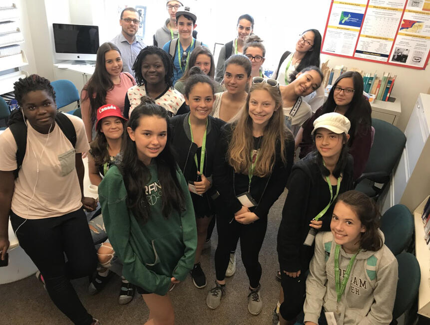 Summer Program "Destination CLIC 2018" for francophone students in Grades 8 and 9, University of Ottawa